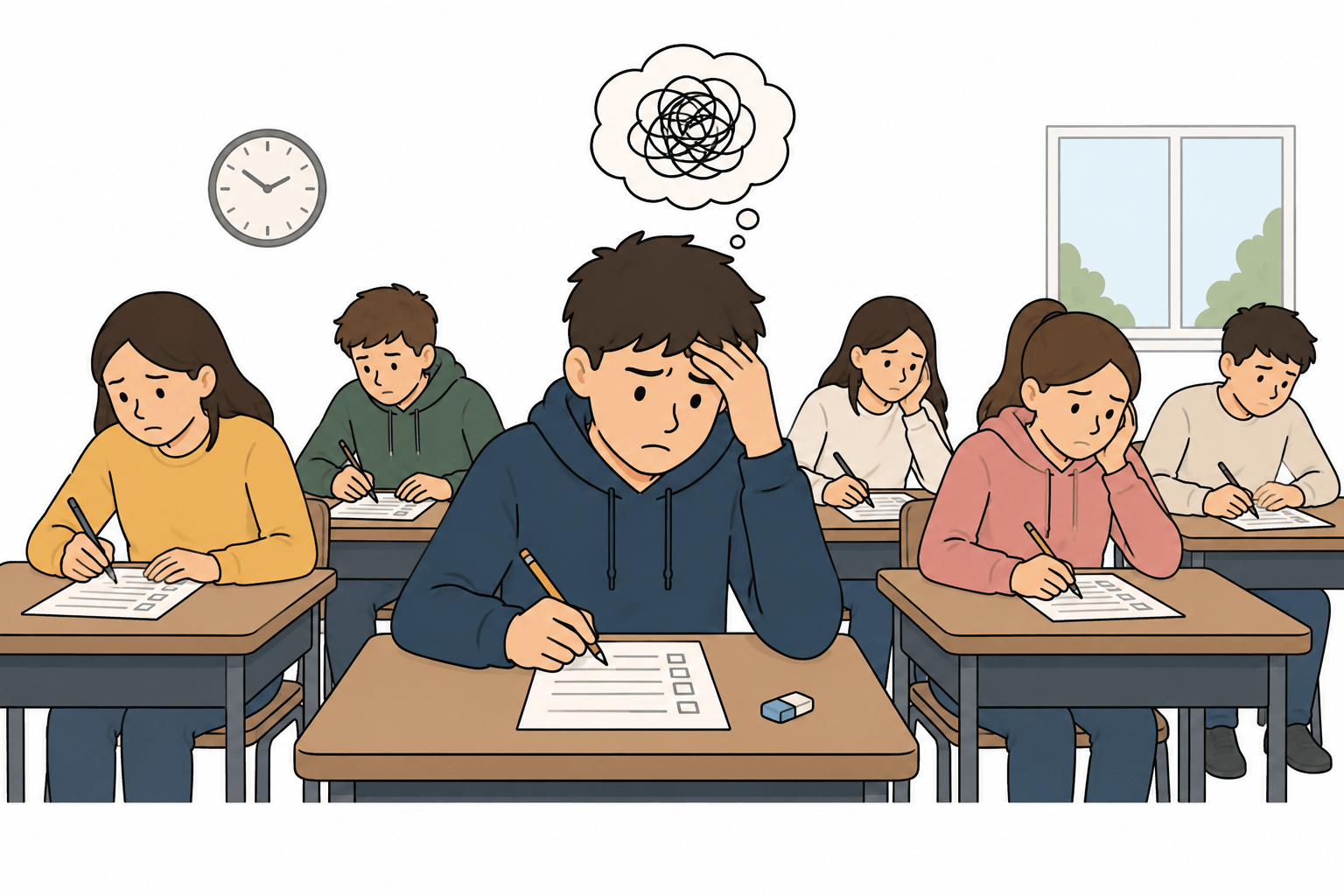 Read more about the article חרדת בחינות בגרות: 5 דברים שכל הורה חייב לדעת לפני המבחן הבא