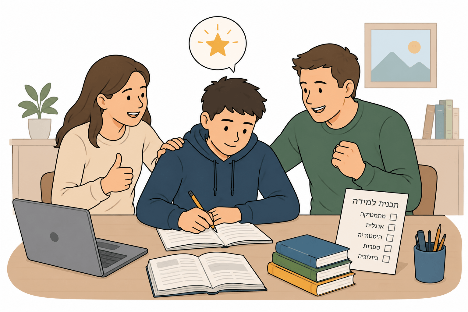 Read more about the article איך הורים יוצרים רצון ללמוד למבחן?